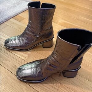 Coach Metallic Gigi crinkle Booties